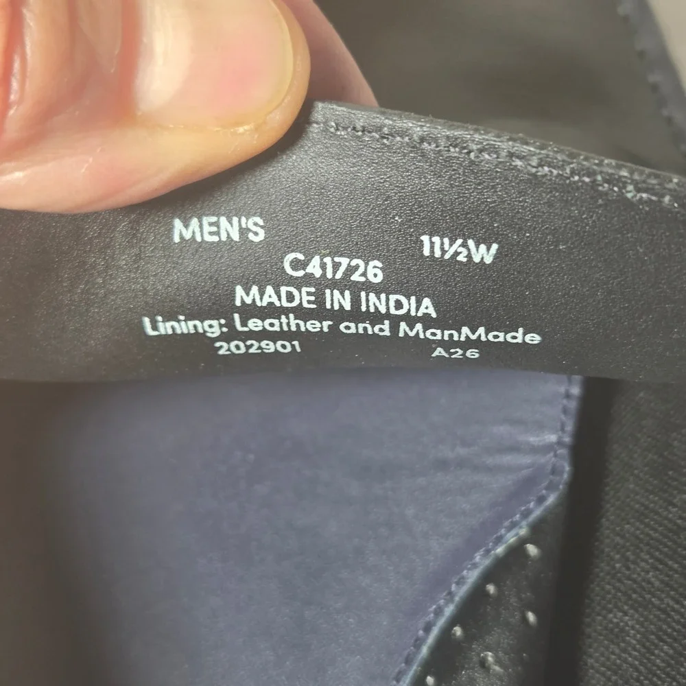 Cole Haan Gunnison Driver Mens Black Leather Penny Loafer Shoes C41726 SZ 11.5W